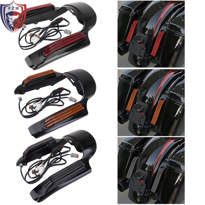 LED hátsó sárvédő lámpa Harley-Davidson Street Glide, Road King és Glide motorkerékpárokhoz (PVC ház, ABS sárvédő)