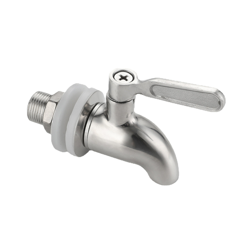 Nehrđajući čelični ventil za bačvu, model 2023, horizontalna ugradnja, radna temperatura 100°C, nazivni tlak 5 bar