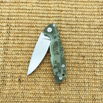 JL 440C сгъваем нож за къмпинг и оцеляване — дължина на клина 8.8 cm, ширина на клина 26 mm, материал 440C