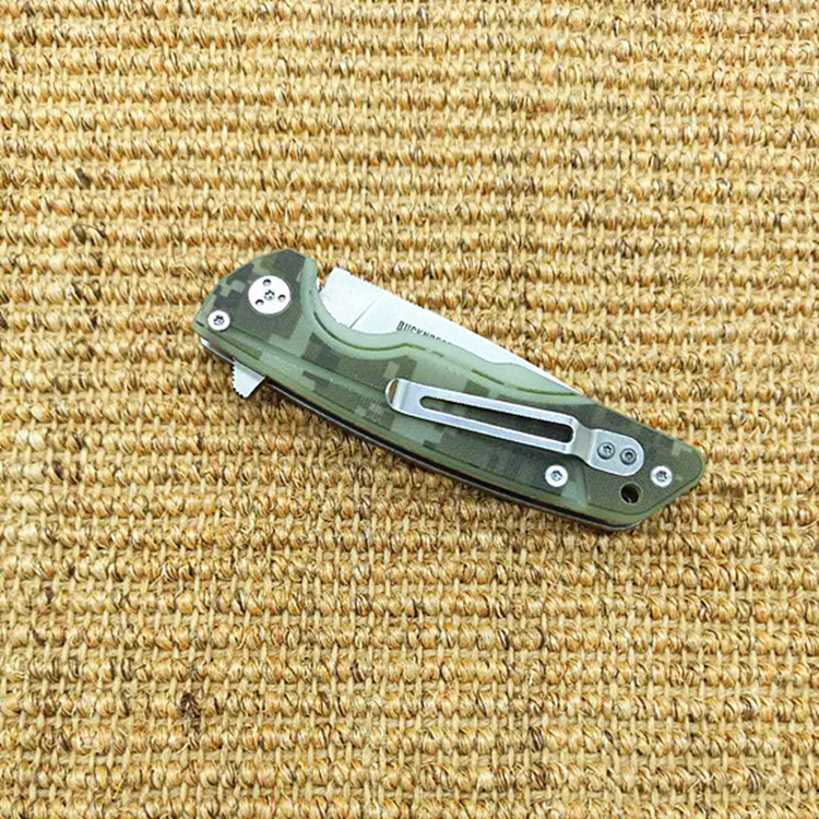 JL 440C сгъваем нож за къмпинг и оцеляване — дължина на клина 8.8 cm, ширина на клина 26 mm, материал 440C