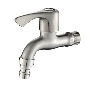 Robinet de bucătărie montat pe perete din oțel inoxidabil 304 — apă rece, miez de cupru, diametrul șeii valvei 20 mm