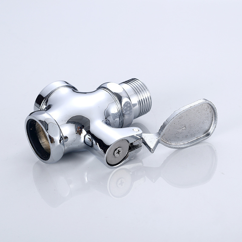 Ventil pedal din cupru pentru baie, patru căi, deschidere rapidă (Material: cupru; Timp de spălare: 5; Presiune de lucru: 1.0; Model: Ventil pedal)