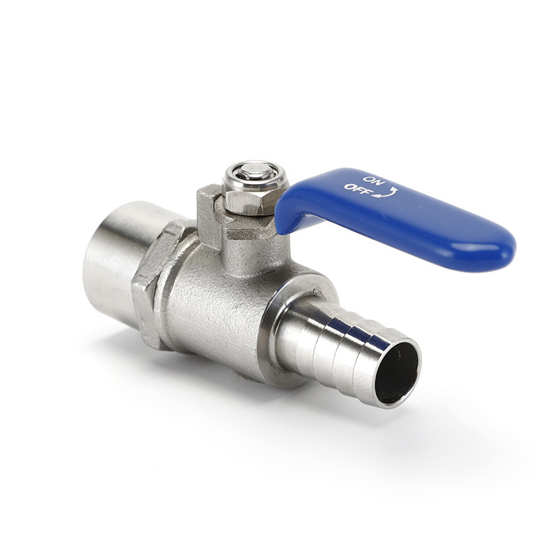 Sanitarni kuglični ventil od nehrđajućeg čelika 304/316L, brzi priključak klipom, prehrambena kvaliteta, ravnomjeran protok