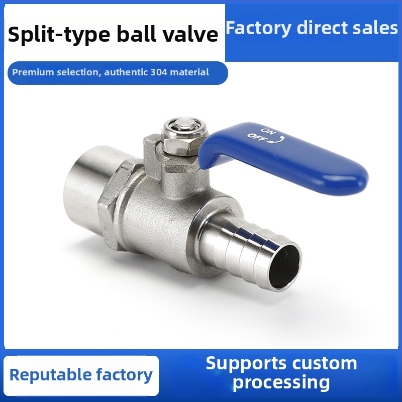 Sanitarni kuglični ventil od nehrđajućeg čelika 304/316L, brzi priključak klipom, prehrambena kvaliteta, ravnomjeran protok