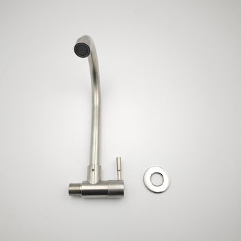 Robinet de bucătărie din oțel inoxidabil, montaj în perete, monocomandă, model wz-1013, miez ceramic