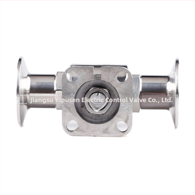 Epson 304 nerezová oceľ guľový ventil, sanitárnej triedy, plný prierez, priama cesta, ručný pohon