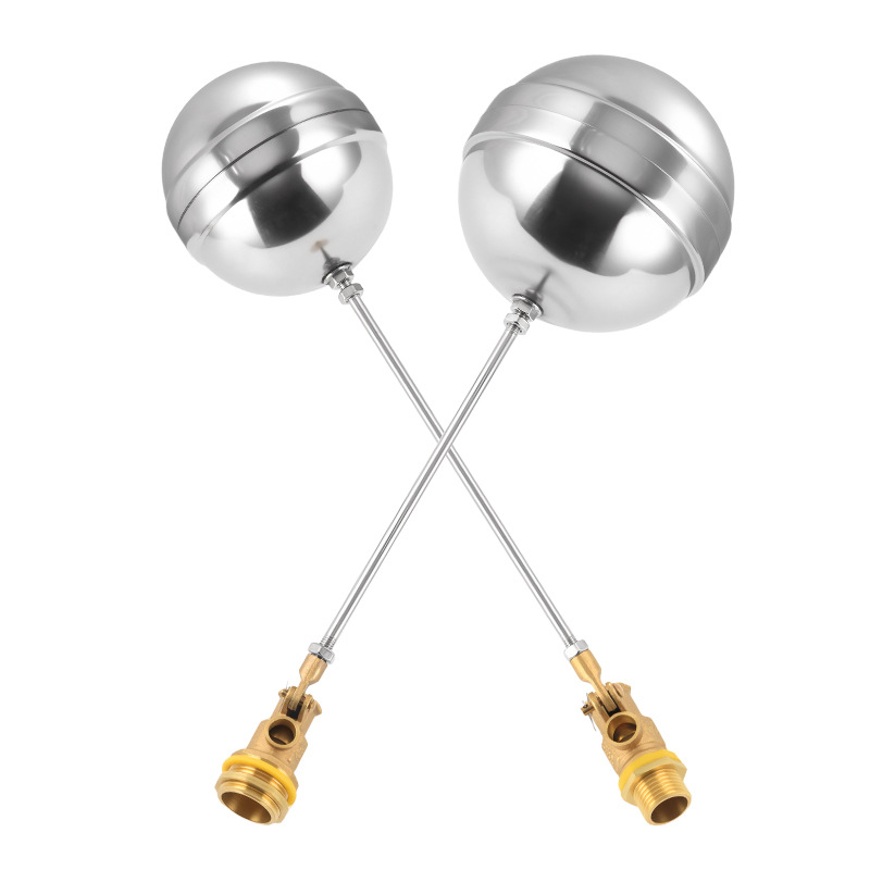 Plutajući kuglični ventil s bakrenim tijelom i kuglom od 304 nehrđajućeg čelika, navoji, za vodne spremnike