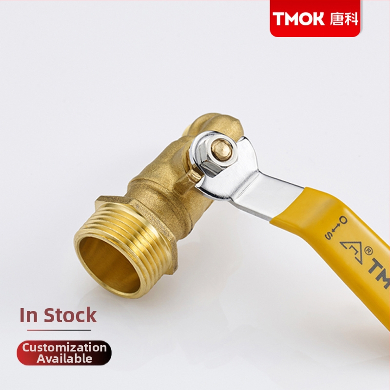 Mesing kuglasti ventil s vanjskim navojem, ručno upravljanje, jednosmjerni tok, pravokotni prolaz, za vodu