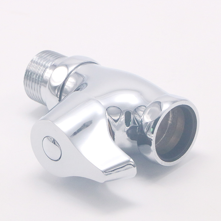 Valvă de spălare pentru toaletă de tip aplecat, din cupru, acționare manuală, model V6322, fără alimentare, presiune apă 1 bar, timp de spălare 3–5 s, ieșire 1 inch