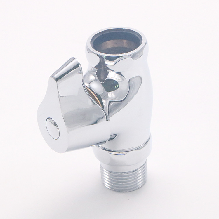 Valvă de spălare pentru toaletă de tip aplecat, din cupru, acționare manuală, model V6322, fără alimentare, presiune apă 1 bar, timp de spălare 3–5 s, ieșire 1 inch