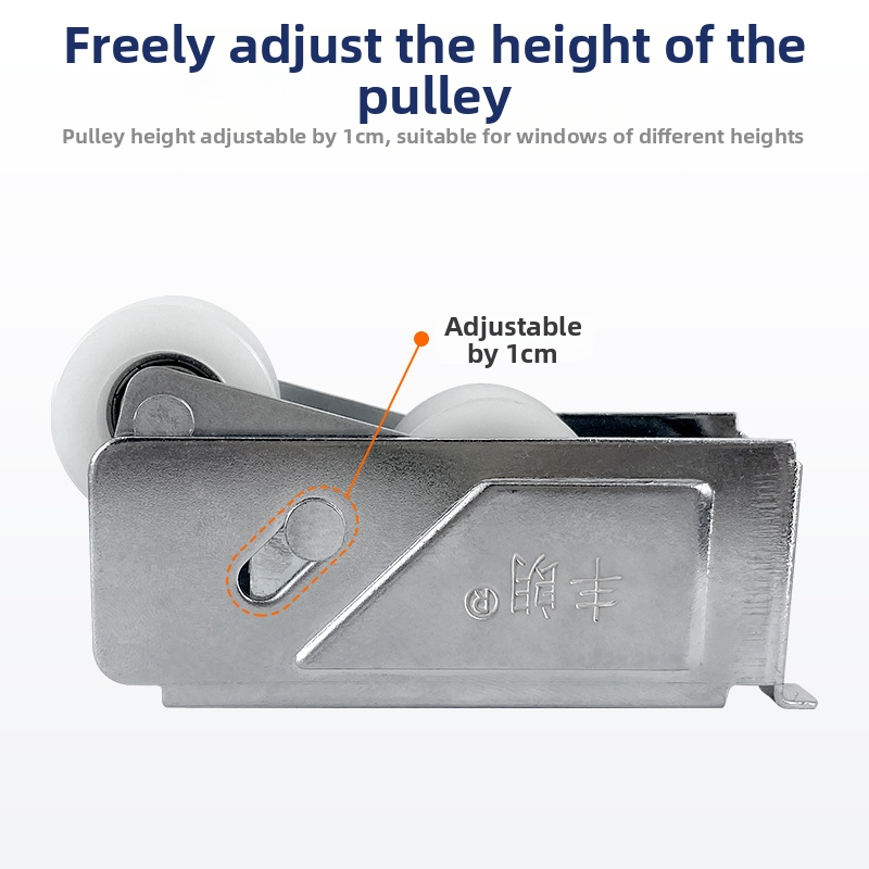 Ajtó- és ablakcsapágy, modell 2001G, hibrid csapágy, villás hátsó dupla görgő, krómozott vaslemez, maximális terhelés 40 kg, kompatibilis a 90-es alumínium profillal