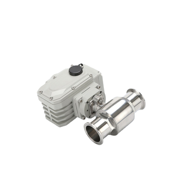 Nerđajući čelični sanitarn i električni kuglasti ventil Q981F — brzo ugradnja, tip spona, plutajuća kugla, za prehrambenu industriju