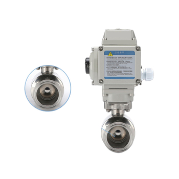 Nerđajući čelični sanitarn i električni kuglasti ventil Q981F — brzo ugradnja, tip spona, plutajuća kugla, za prehrambenu industriju