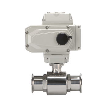 Nerđajući čelični sanitarn i električni kuglasti ventil Q981F — brzo ugradnja, tip spona, plutajuća kugla, za prehrambenu industriju