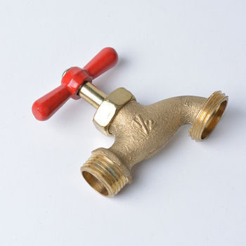 Bakrena navojna slavina s priključkom 1/2 in za perilicu i vrtni crijevo, model DCY0003, s jednim ručnim upravljanjem