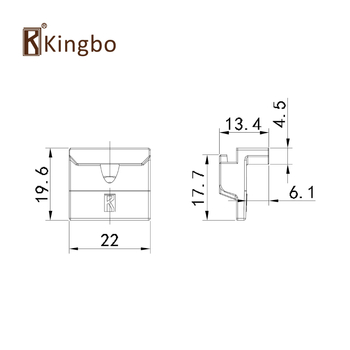 Kingbo PJT-001 Dvopunktni komplet za vrata i prozore, cinkova legura, petkomponentni set za kasetne prozore