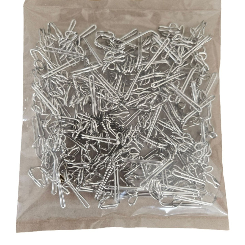 Metalne kukice za zavjese, elektroplatirani završni premaz, paket 50/100 komada, za vješanje zavjesa, moderni minimalistički stil