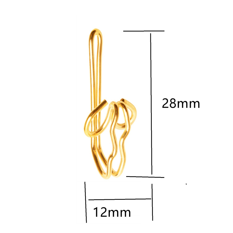 Metalne kukice za zavjese, elektroplatirani završni premaz, paket 50/100 komada, za vješanje zavjesa, moderni minimalistički stil
