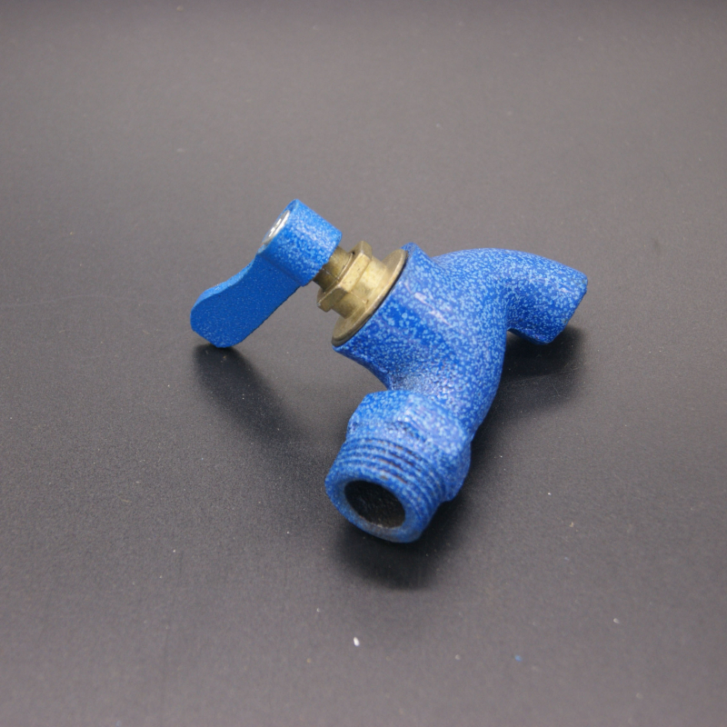 Lijevani željezni slavine s brzim otvaranjem, jednoprućni rotirajući, Model 15, Porcelanski završetak, nazivni tlak 1, radna temperatura ≤80°C