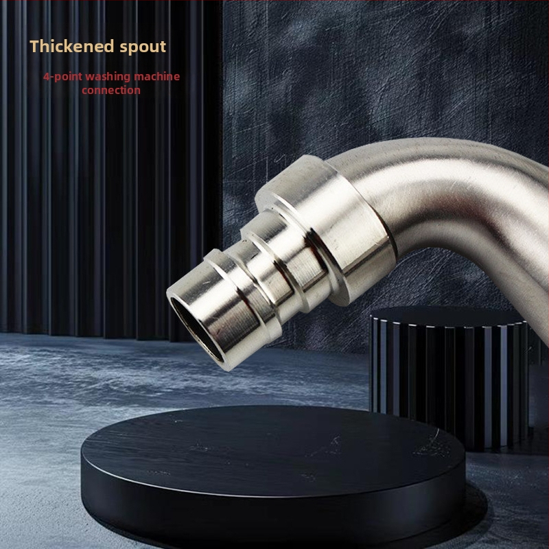 Kran za perilicu rublja od 304 nehrđajućeg čelika, jednostruko upravljanje, nominalni tlak 1.6, raspon temperature 0–100°C