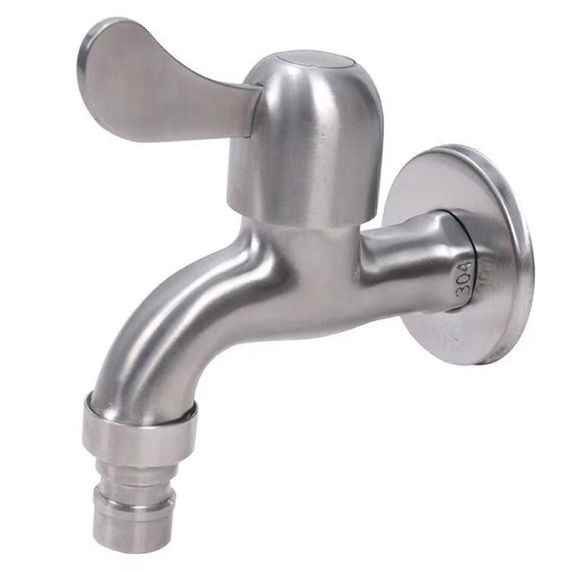 Kran za perilicu rublja od 304 nehrđajućeg čelika, jednostruko upravljanje, nominalni tlak 1.6, raspon temperature 0–100°C