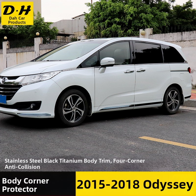 Obloga za vrata od nehrđajućeg čelika za Odyssey (2015–2021), kompatibilna s automatskim mjenjačem, prilagodljiva obrada