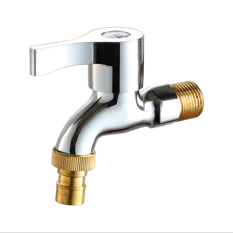 Ugradna slavina za perilicu rublja, bakren izljev, jednoručno upravljanje, elektroplatirana legura, 0–1,8 MPa, -5°C do 90°C