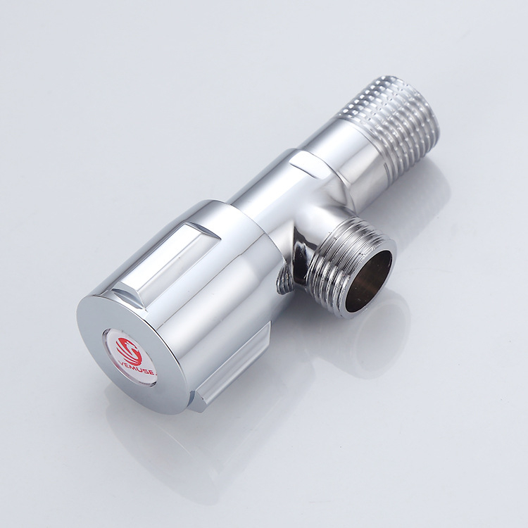 Vymus bakreni kutni ventil za WC, brzo otvaranje, model V6103, radni tlak 0,8–1,2 MPa, unutarnji promjer 20 mm, navojni spoj