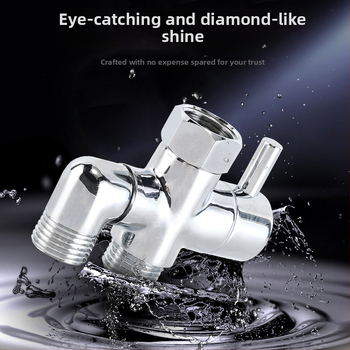 Meďný vodný rozdeľovač s rýchlym otvorením, uhlový tvar, vstup 1, výstupy 2, závitové rozhranie, elektroplakovaná úprava; materiál meď; prevádzková teplota 90°C; závit 4 body; model Water Separator 6; Mingyu