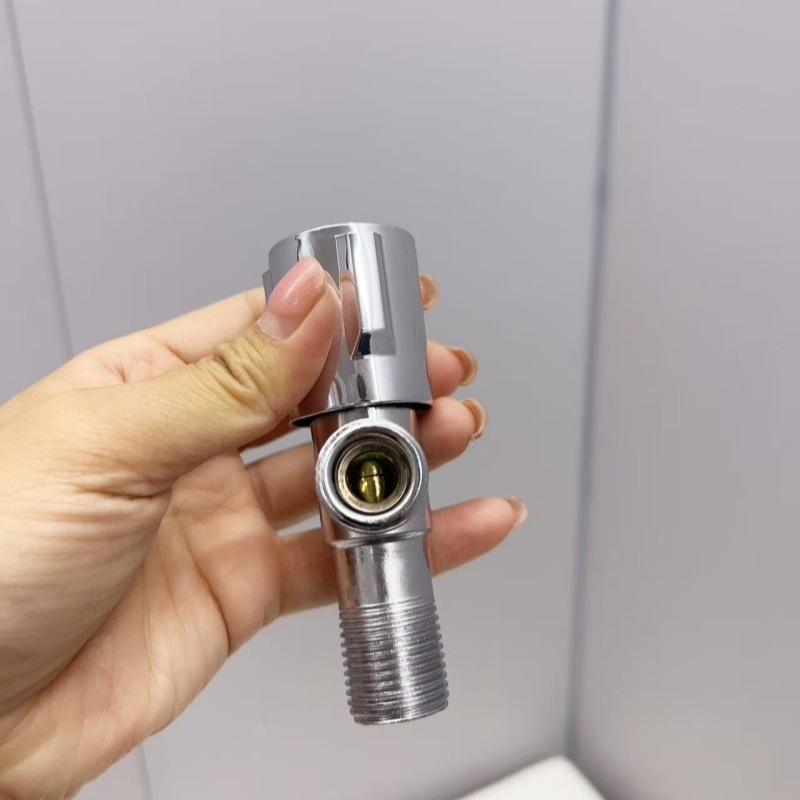 RM-910008 Valvă unghiulară pentru toaletă din cupru, Ventil triunghiular cu deschidere rapidă, Presiune de lucru 1.6, Material cupru, Greutate netă 158.6, Stil modern minimalist