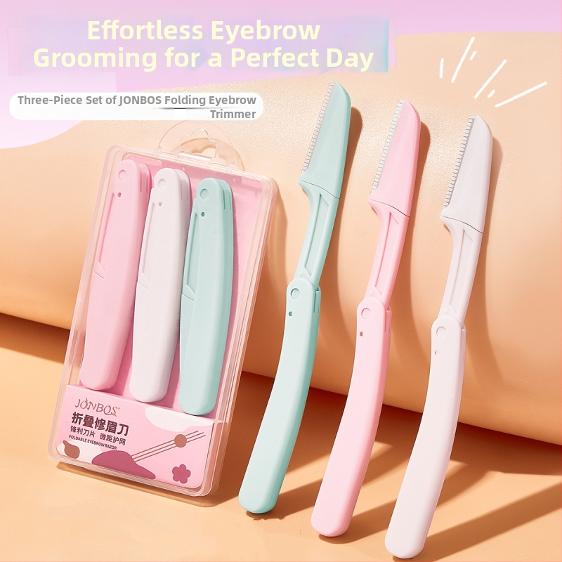 Trimer za obrve - sklopivi, sigurnosni dizajn, unisex, nehrđajući čelik, brend Jiao Bo Silk, porijeklo Jinhua