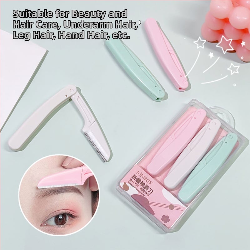 Trimer za obrve - sklopivi, sigurnosni dizajn, unisex, nehrđajući čelik, brend Jiao Bo Silk, porijeklo Jinhua