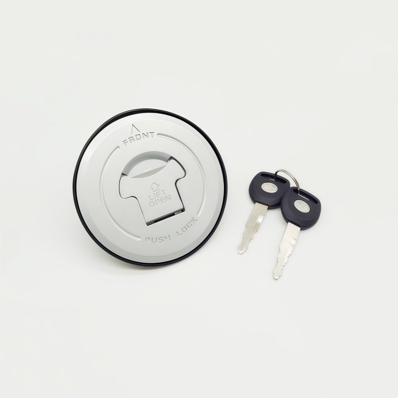 Zár készlet QM125-3K és QM125-2-hez kulcsokkal, gyújtáskapcsolóval és üzemanyag-tankfedéllel — CF125J/CF150J, Vas, cikkszám RY-0203