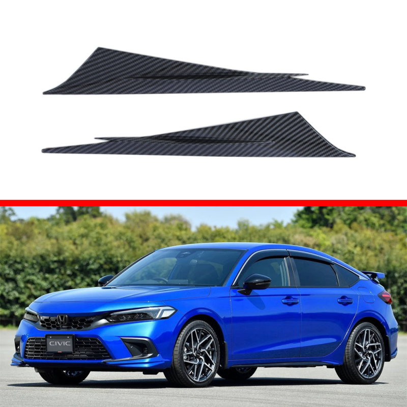 Bandă decorativă pentru faruri, în formă de sprânceană, pentru Civic din a 11-a generație (22 modele) - ABS, autocolant decorativ pentru cadrul farului