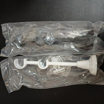 Universális függönyrúdtartó - fém, tinplate anyag, állítható, függöny kiegészítő, világos luxus stílus