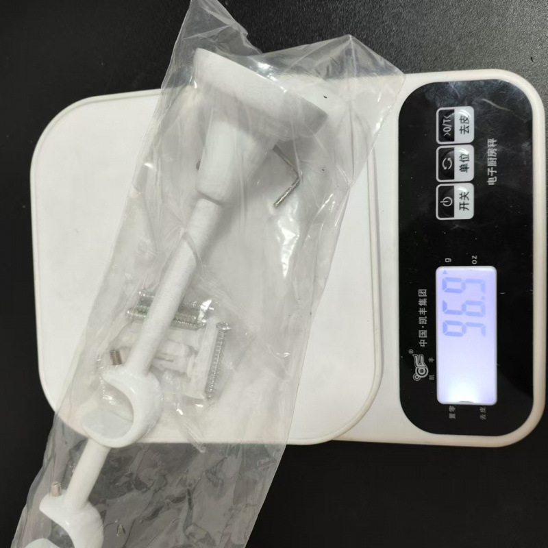 Universális függönyrúdtartó - fém, tinplate anyag, állítható, függöny kiegészítő, világos luxus stílus