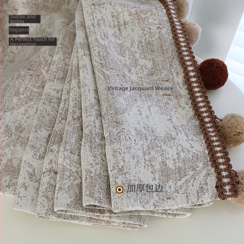 Chenille Jacquard blackout zavjesa - moderni minimalistički stil, za dnevni boravak i spavaću sobu, model 711 Rose Manor