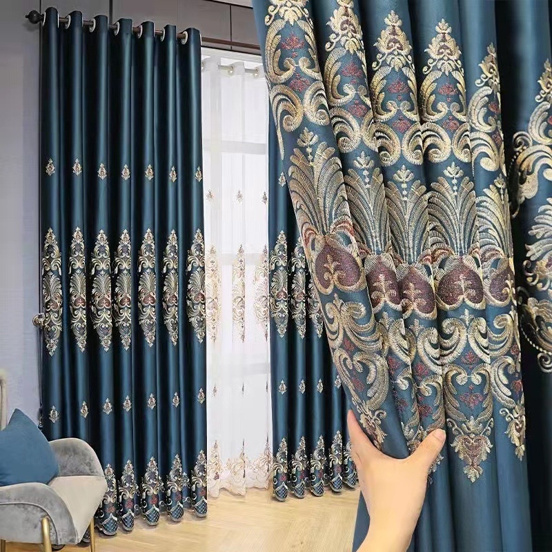 Zavjese europskog stila vile, 2026 novi model, debeli izvezeni zavjese za spavaću sobu sa potpunim zatamnjenjem i toplinskom izolacijom, spremne za dnevni boravak, elegantne
