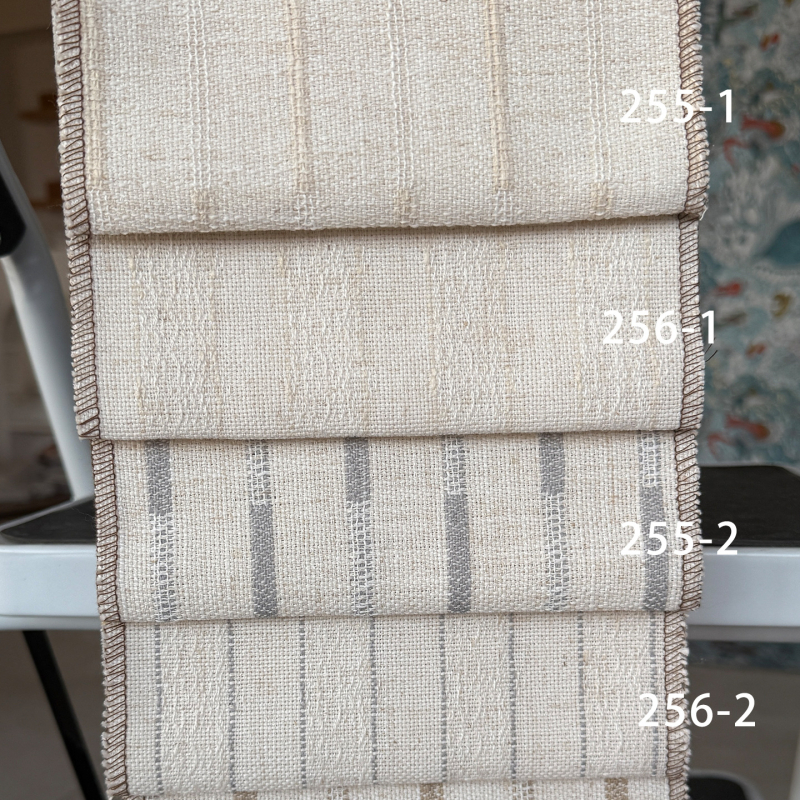 Sávos függöny, Japán stílus, poliészter Jacquard, félárnyékolás 40–70%, nappali/hálószoba/iroda