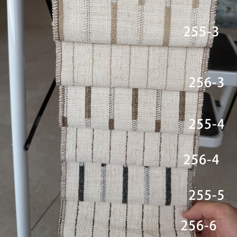 Sávos függöny, Japán stílus, poliészter Jacquard, félárnyékolás 40–70%, nappali/hálószoba/iroda