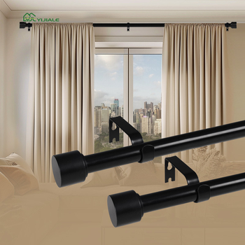 Teleszkópos függönyrúdfogó felső és oldalsó montázshoz – gyanta, Ijiale, testreszabható, licencelt magáncímke, modern egyszerű stílus