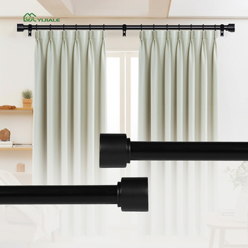 Teleszkópos függönyrúdfogó felső és oldalsó montázshoz – gyanta, Ijiale, testreszabható, licencelt magáncímke, modern egyszerű stílus