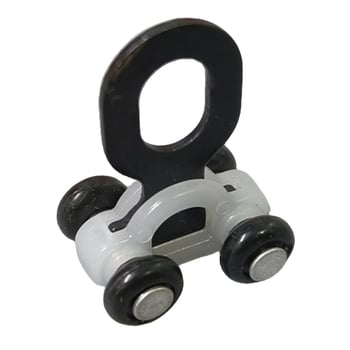 Set kotačića za vodilicu zavjesa s kukicama, četverokutna tračnica, kuglični ležajevi, metalna pločica