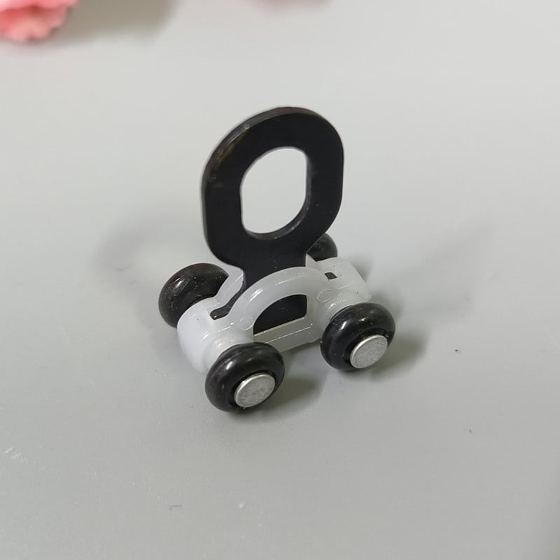 Set kotačića za vodilicu zavjesa s kukicama, četverokutna tračnica, kuglični ležajevi, metalna pločica