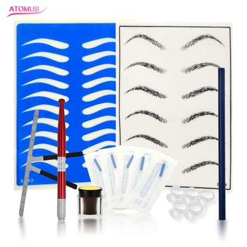 Σετ εργαλείων τατουάζ φρυδιών – χειροποίητο με στρογγυλή κεφαλή, κορεατικού στιλ (καθαρό βάρος 135 g)