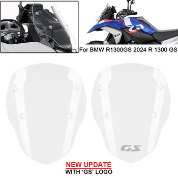 Motociklističko zaštitno prednje staklo s deflektorom za BMW R1300GS 2024 – podignuto prednje staklo (ABS materijal; Model: Hbmw598; Kompatibilnost: BMW R1300GS 2024; Funkcije: HD, otporno na habanje, anti-scratch)