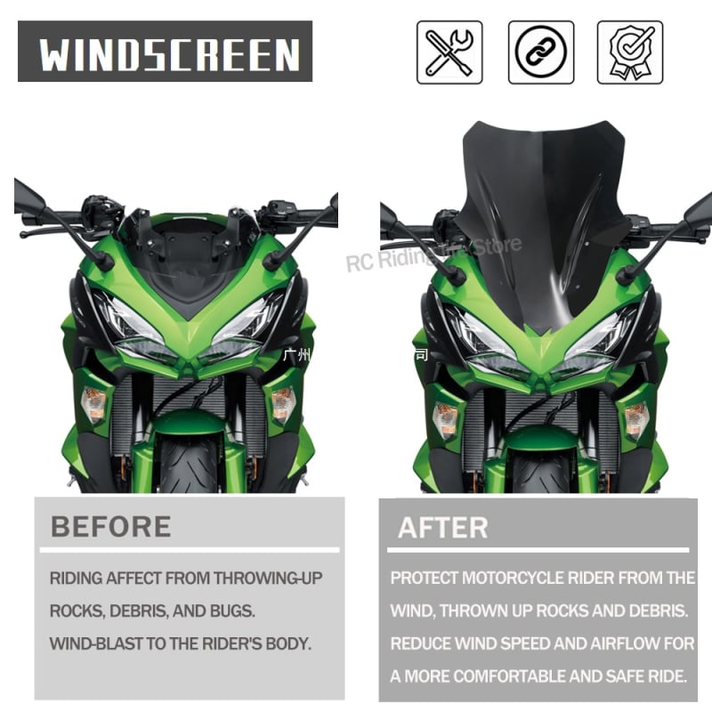Vjetrobran za Kawasaki Ninja 1000 / 1000SX (2017-2023, 2024 Z1000SX) MYiAdv