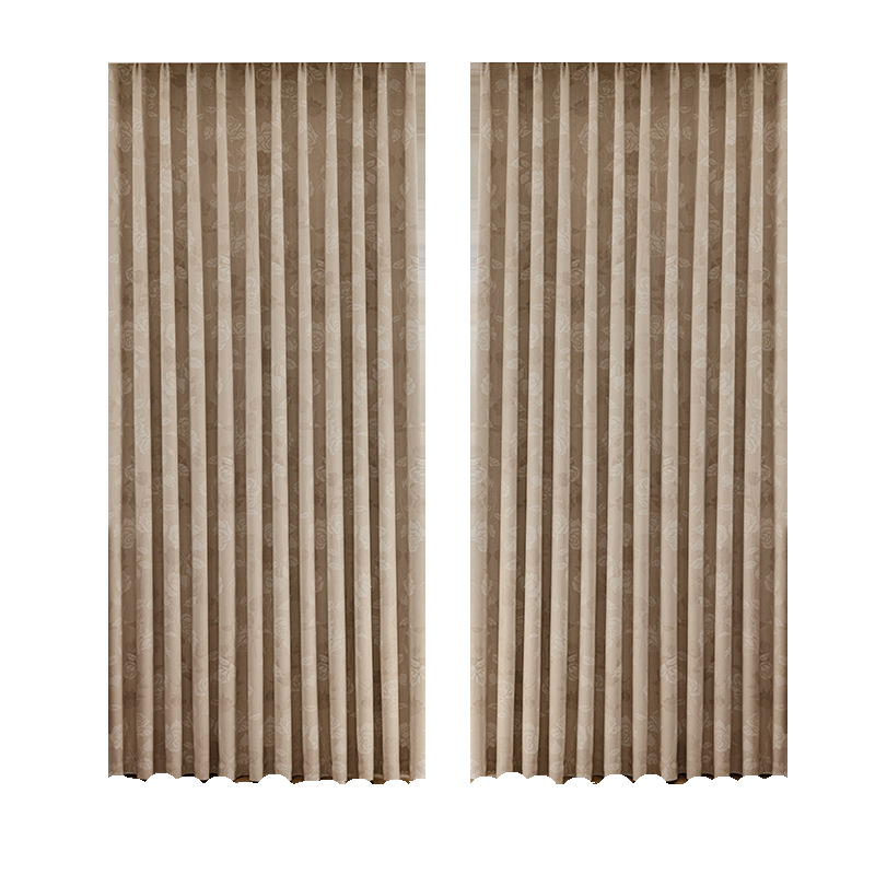 Zavjese za spavaću sobu i dnevni boravak – žakard poliester, potpuno zatamnjenje, retro stil, TH0216