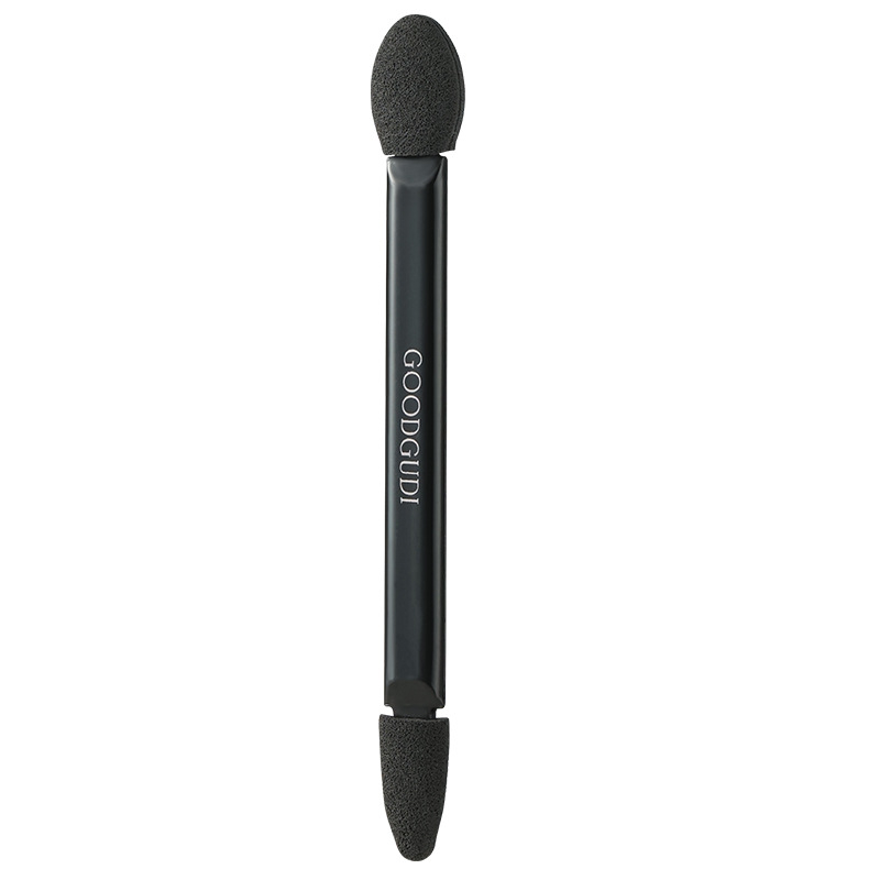 Goody διπλής όψεως βούρτσα ματιών με κεφαλή σφουγγαριού, φορητό σετ πέντε στικ, ξύλινη λαβή, εργαλείο ανάμιξης κονσίλερ και σκιάς