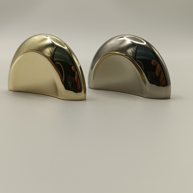 Rukohvat ladice i vrata ormarića – svijetao luksuzni stil, cinkova legura, lijevanje u kalupu, oblik polumjeseca, plošno ugradnja